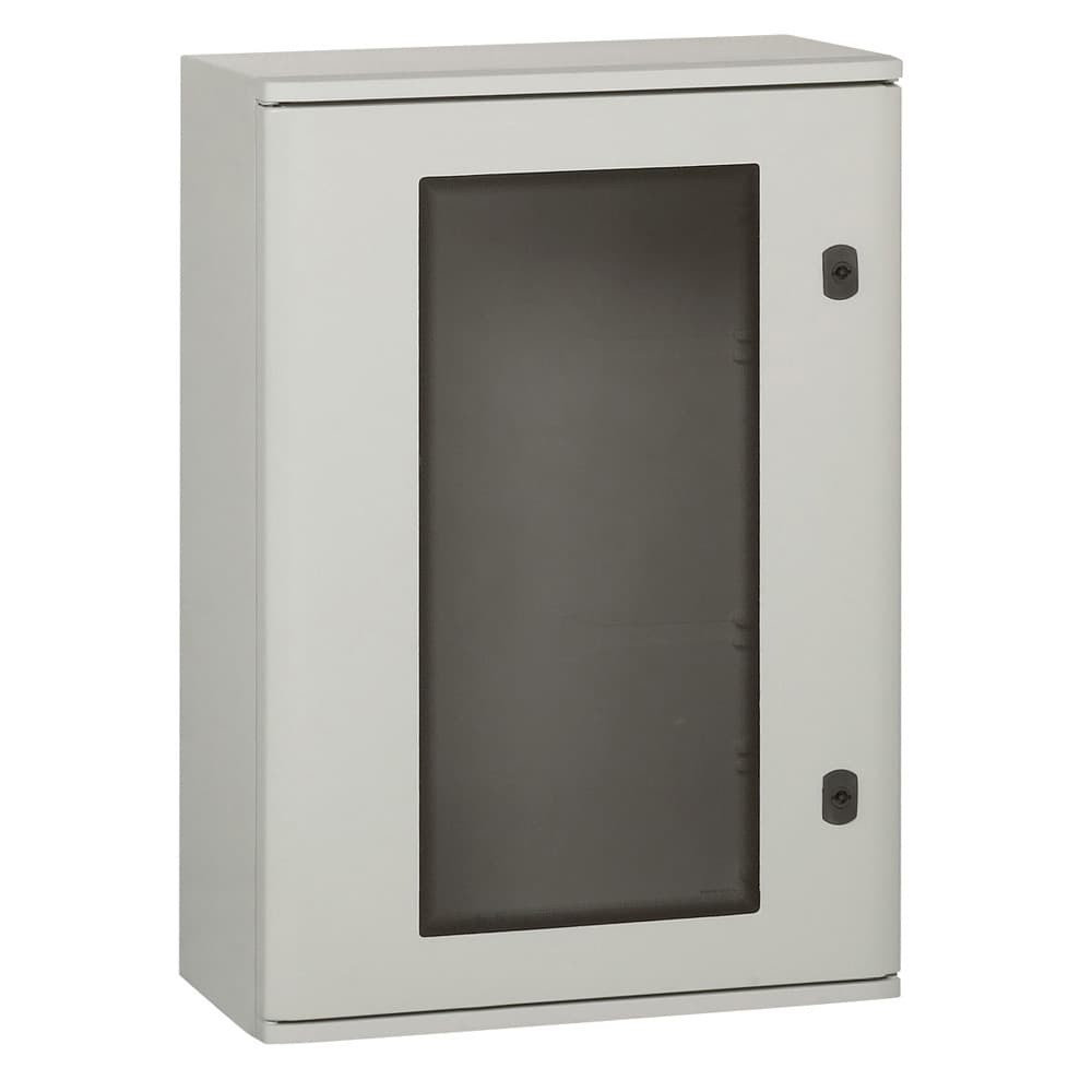 TABLERO MURAL POLIESTER GRIS IP66 1020X 810X 300MM C/PUERTA TRANSP MARINA 036283