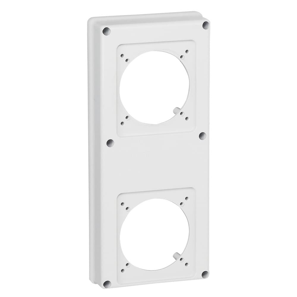 PLACA PLASTICO P/2 TOMAS BLANCO 16-32A P17 057718