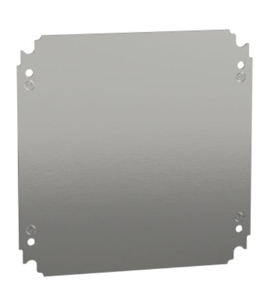 PLACA MONTAJE ACERO GALV LISA 300X 300MM P/TABLERO SPACIAL NSYMM33