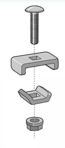 KIT UNION SIMPLE P/BANDEJA TIPO MALLA 50UN CM558081