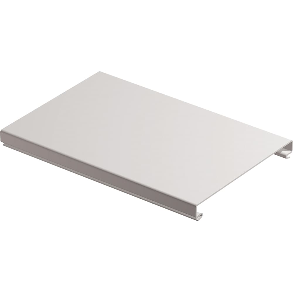 TAPA BANDEJA LISA PVC  GRIS RAL 7030 150MM 637762