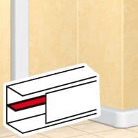 TABIQUE SEPARACION BLANCO 35MM P/CANALETA C/ADHESIVO DLPF 010584