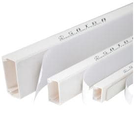CANALETA C/ADHESIVO PVC BLANCA 24X 14X 2000MM