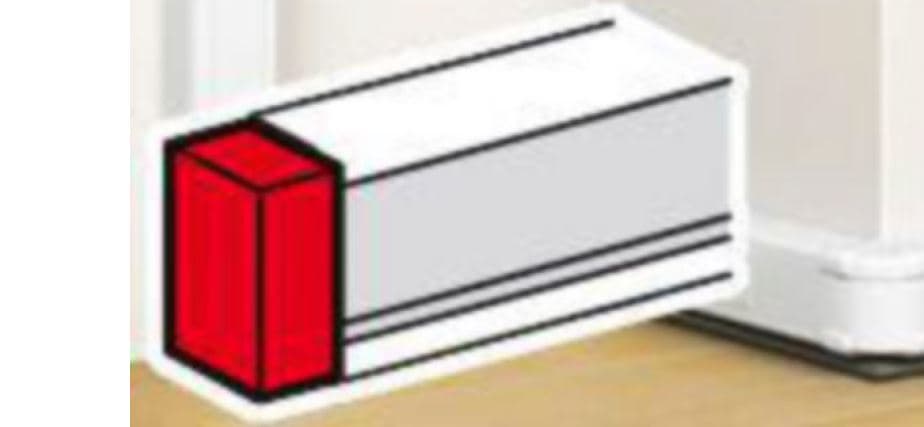 TAPA FINAL BLANCO 50X80MM P/CANALETA DLP SNAP-ON ANTIMICROBIANA 075705