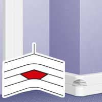 TABIQUE BLANCO 40MM P/ANGULO EXTERIOR DLP 010611