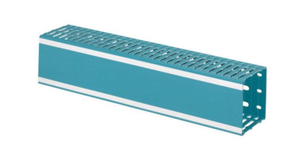 CANALETA RANURADA PVC AZUL 60X 60MM LINA 25 036212