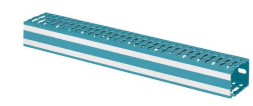CANALETA RANURADA PVC AZUL 60X 80MM LINA 25 036213