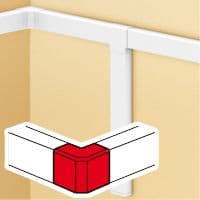 ANGULO EXTERNO BLANCO 25X25MM P/CANALETA DLP 637102