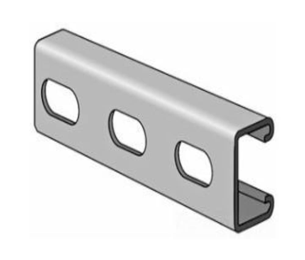 RIEL UNISTRUT RANURADO METALICO FG 41X21MM 3MTS BAJO CH-41211830S - PST