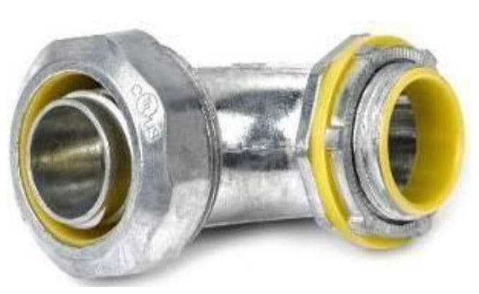 CONECTOR CONDUIT CURVO 90º HERMET P/TUB. MET. FLEX 2 1/2 LIQUID TIGHT ALT-250I - PST