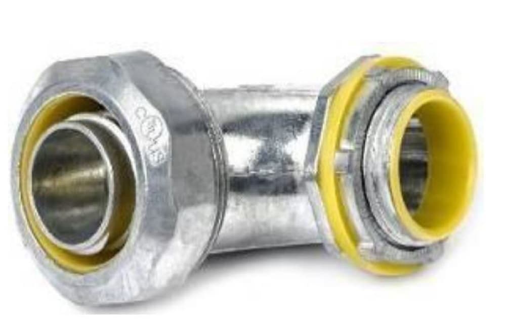 CONECTOR CONDUIT CURVO 90º HERMET P/TUB. MET. FLEX 3" LIQUID TIGHT ALT-300I - PST