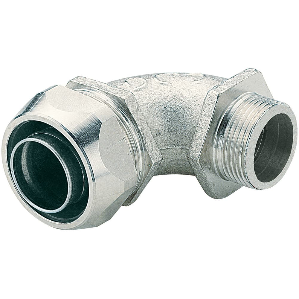 CONECTOR CONDUIT CURVO HERMETICO HERMET P/TUB. MET. FLEX 3/4" 382345