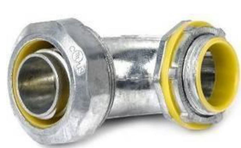 CONECTOR CONDUIT CURVO HERMETICO ZN P/TUB. MET. FLEX 1/2" LIQUID TIGHT - PST