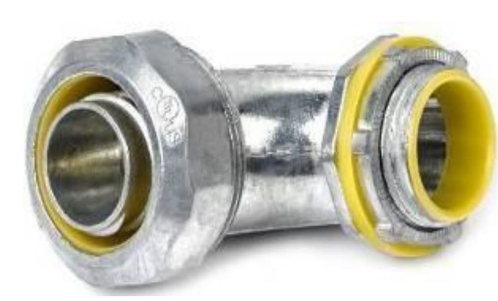 CONECTOR CONDUIT CURVO HERMETICO ZN P/TUB. MET. FLEX 3/4 LIQUID TIGHT - PST