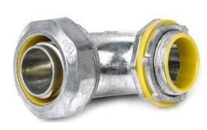 CONECTOR CONDUIT CURVO HERMETICO ZN P/TUB. MET. FLEX 2" LIQUID TIGHT - PST