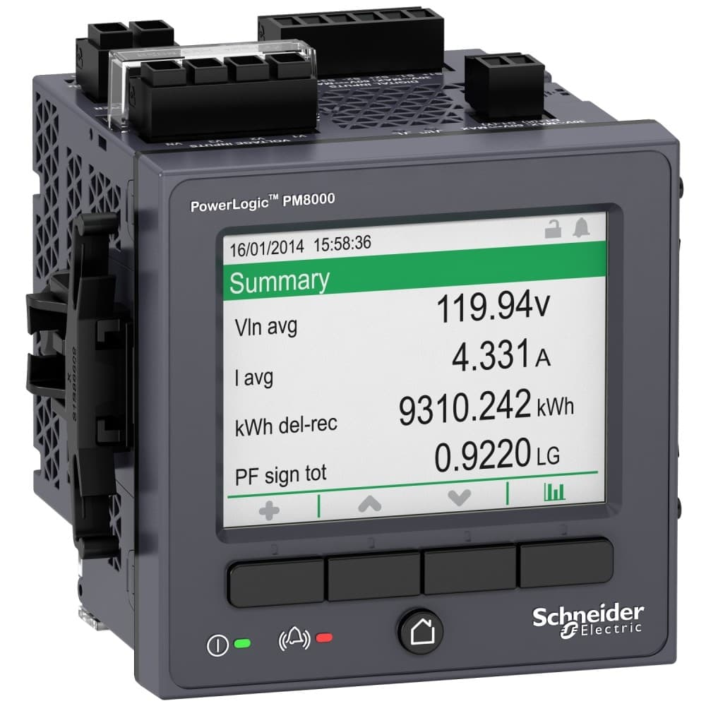 MEDIDOR ENERGIA MULTIFUNCION TRIF 10A PM8000 C/PANTALLA LCD METSEPM8240