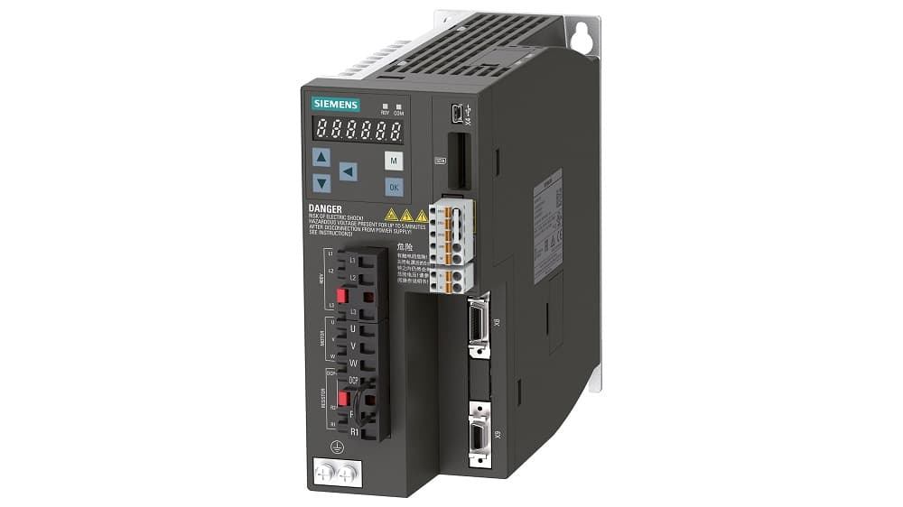 SERVO DRIVE DIGITAL 3F 380-480V 3.8A 1KW SINAMICS V90 6SL32105FE110UF0