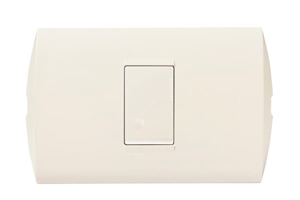 INTERRUPTOR SIMPLE 1P MARFIL 250V 10A PLACA MARFIL MODUS STYLE AE2100EM