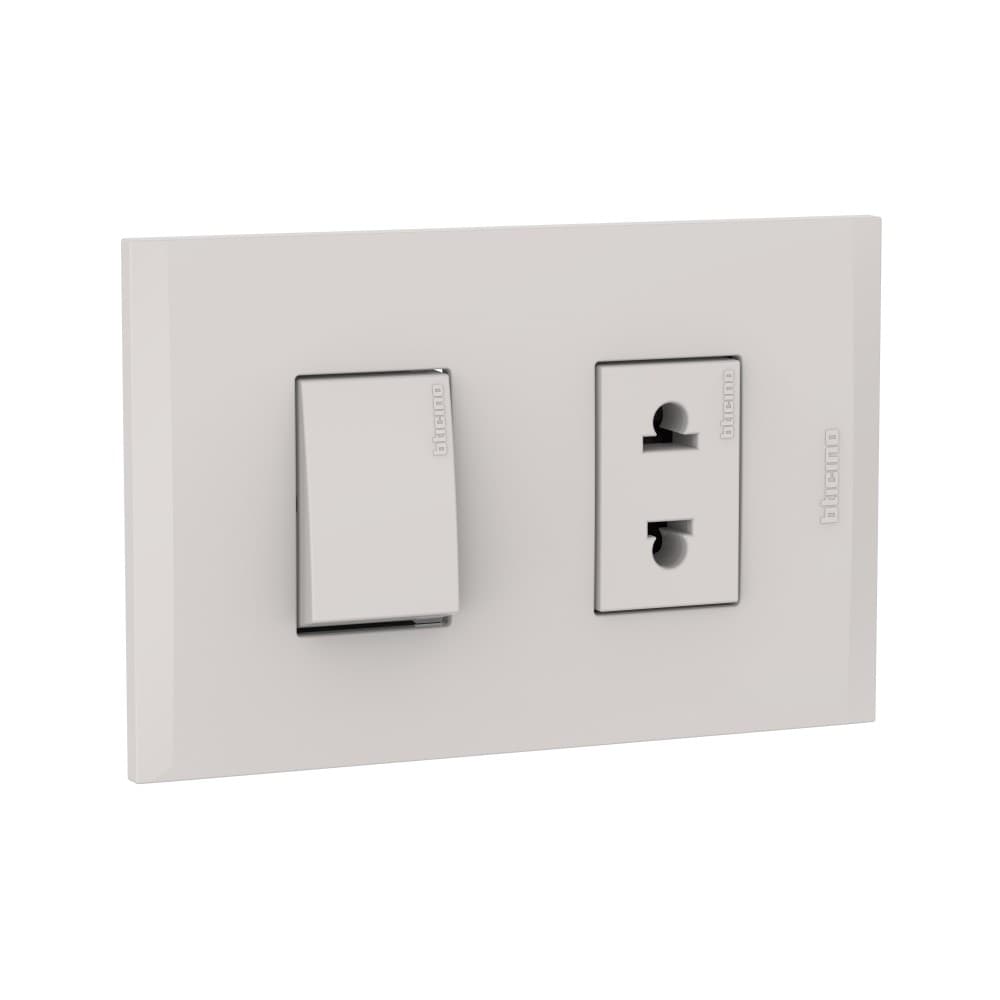 INTERRUP UNIP +TOMACORRIENTE UNIVERSAL 16A 250V ARENA PLACA ARENA MODUS4 AH2230EH