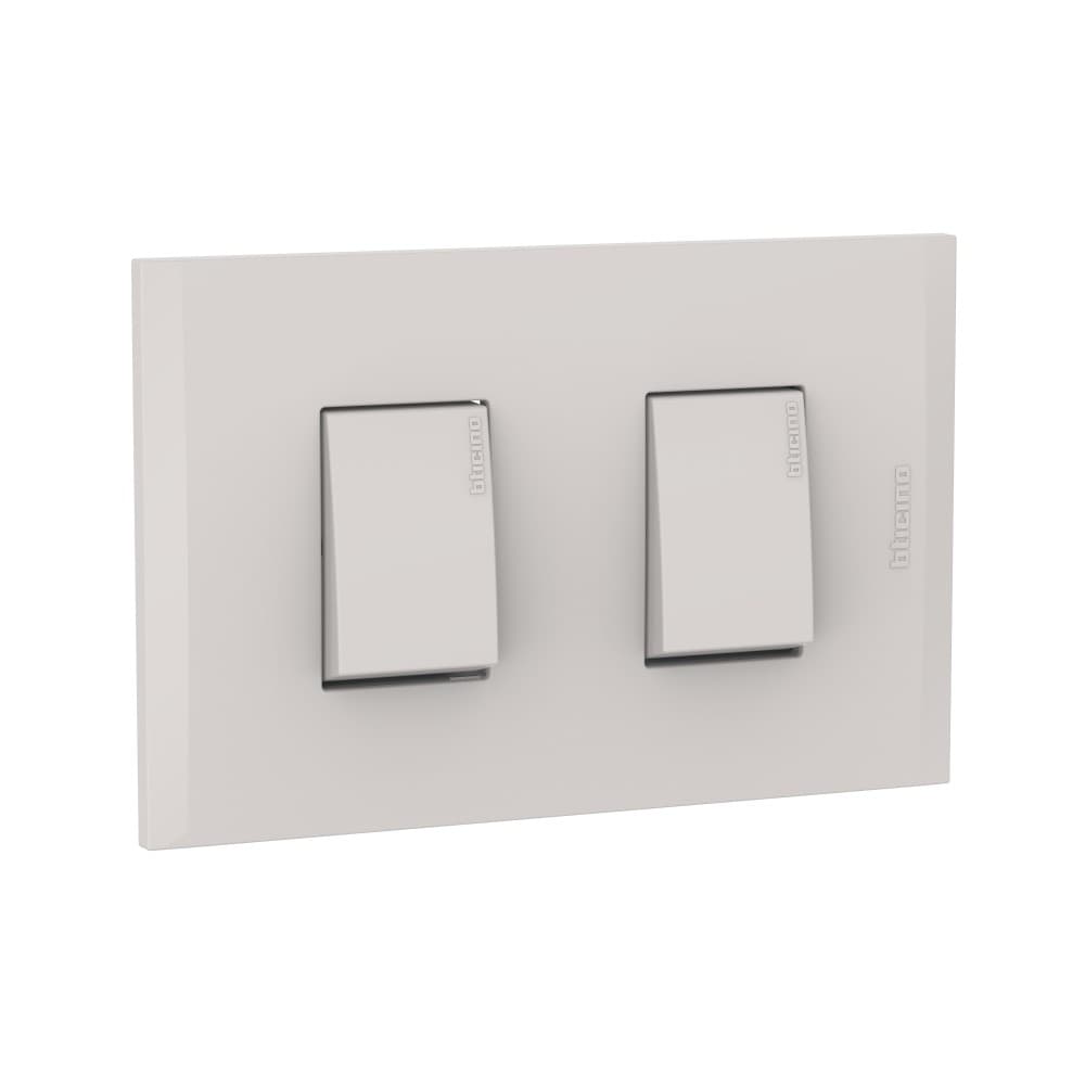 INTERRUPTOR DOBLE 1P ARENA 250V PLACA ARENA MODUS4 AH2200EH