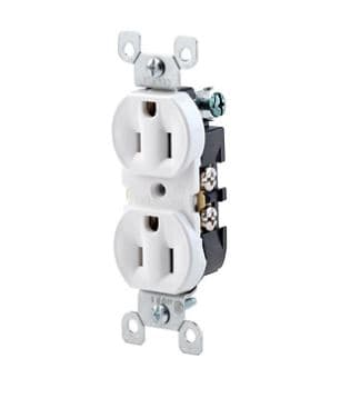 TOMACORRIENTE EMP DOBLE MARFIL 2P+T 15A 125V 5320ICP