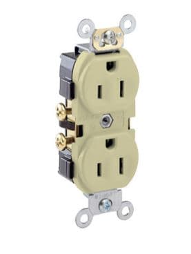 TOMACORRIENTE EMP DOBLE MARFIL 2P+T 15A 125V CR15I