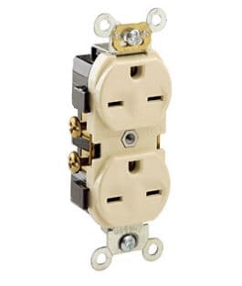 TOMACORRIENTE EMP DOBLE MARFIL 2P+T 15A 250V 5028I