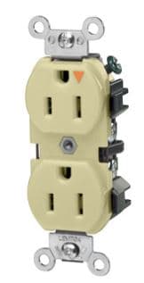 TOMACORRIENTE EMP DOBLE MARFIL 2P+T 15A 125V GRADO INDUSTRIAL 5262IGI