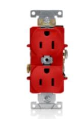 TOMACORRIENTE EMP DOBLE ROJO 2P+T 15A 125V GRADO INDUSTRIAL 5262IGR