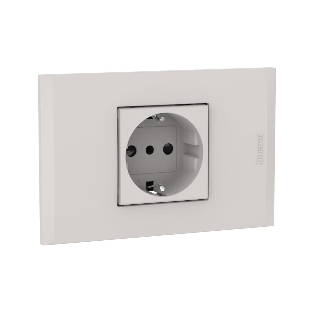 TOMACORRIENTE SIMPLE SCHUKO ARENA 2P+T 10/16A 250V C/PLACA ARENA MODUS4 AH2140EH