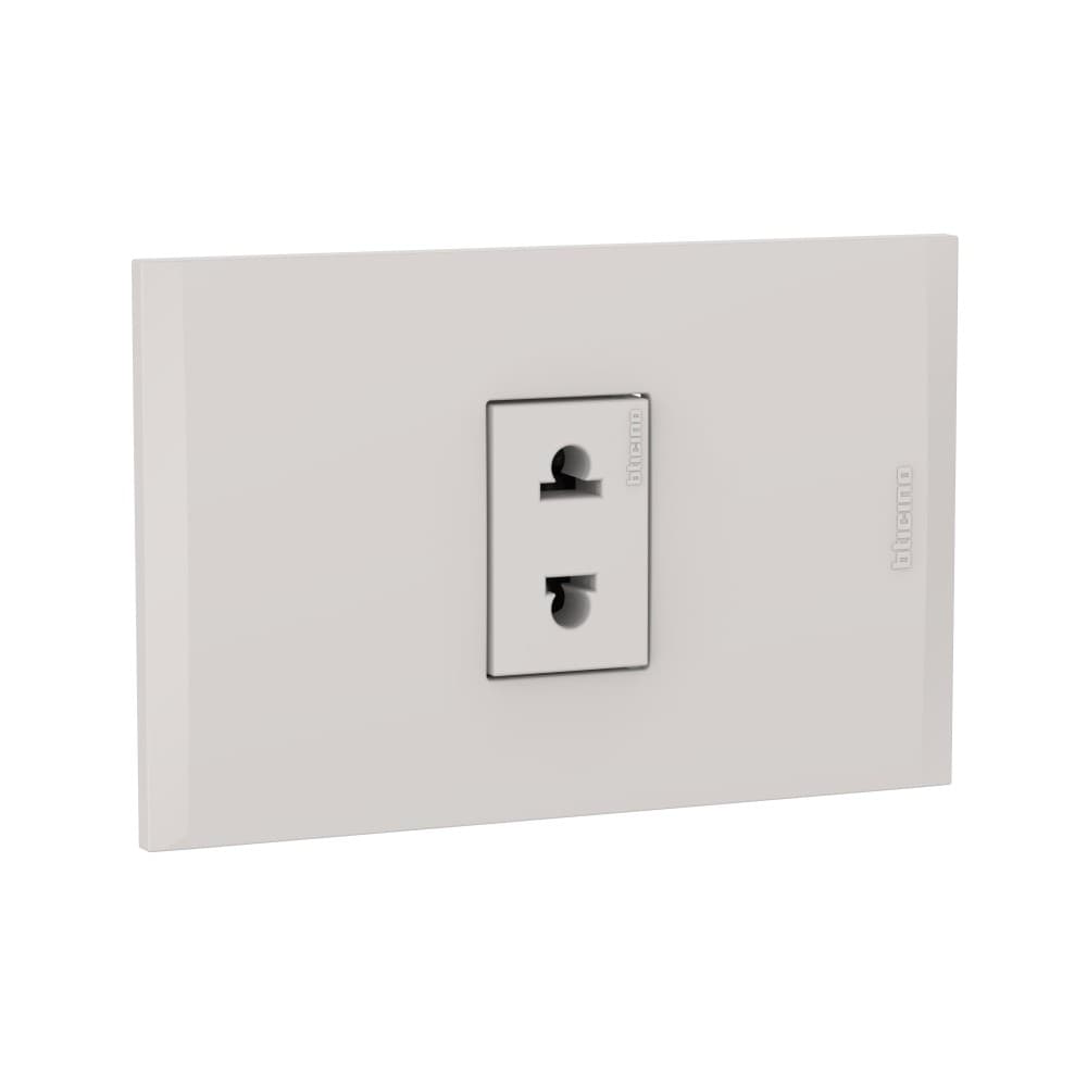 TOMACORRIENTE SIMPLE UNIVERSAL ARENA 16A 250V C/PLACA ARENA MODUS4 AH2112E1H