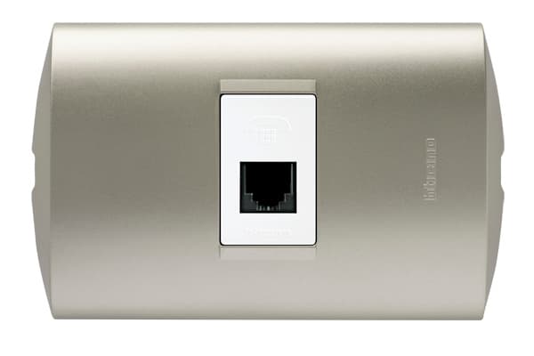 TOMA TELEFONO RJ11 1 MOD BLANCO PLACA PERLA MODUS STYLE AE2082EBNA