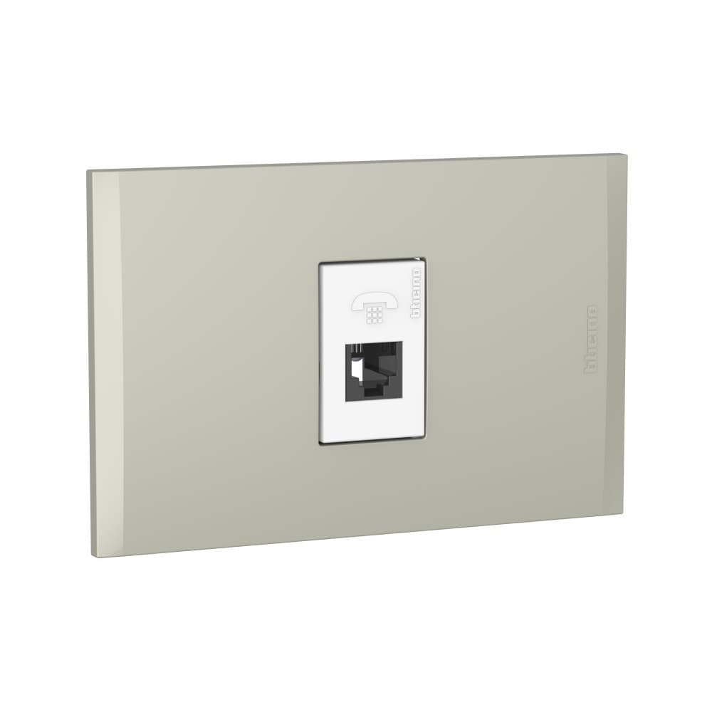 TOMA TELEFONO RJ11 1 MOD BLANCO PLACA TERRA MODUS4 AH2082EBTI
