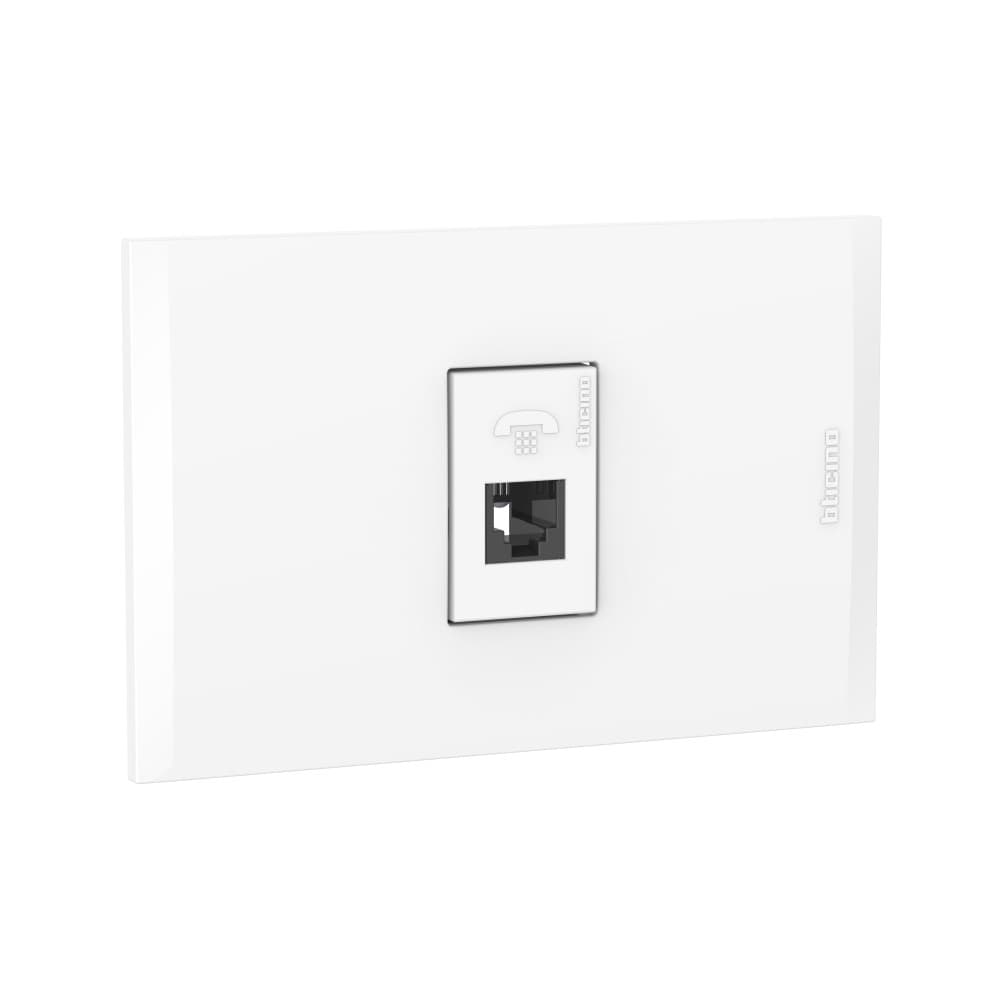 TOMA TELEFONO RJ11 1 MOD BLANCO PLACA BLANCA MODUS4 AH2082EB