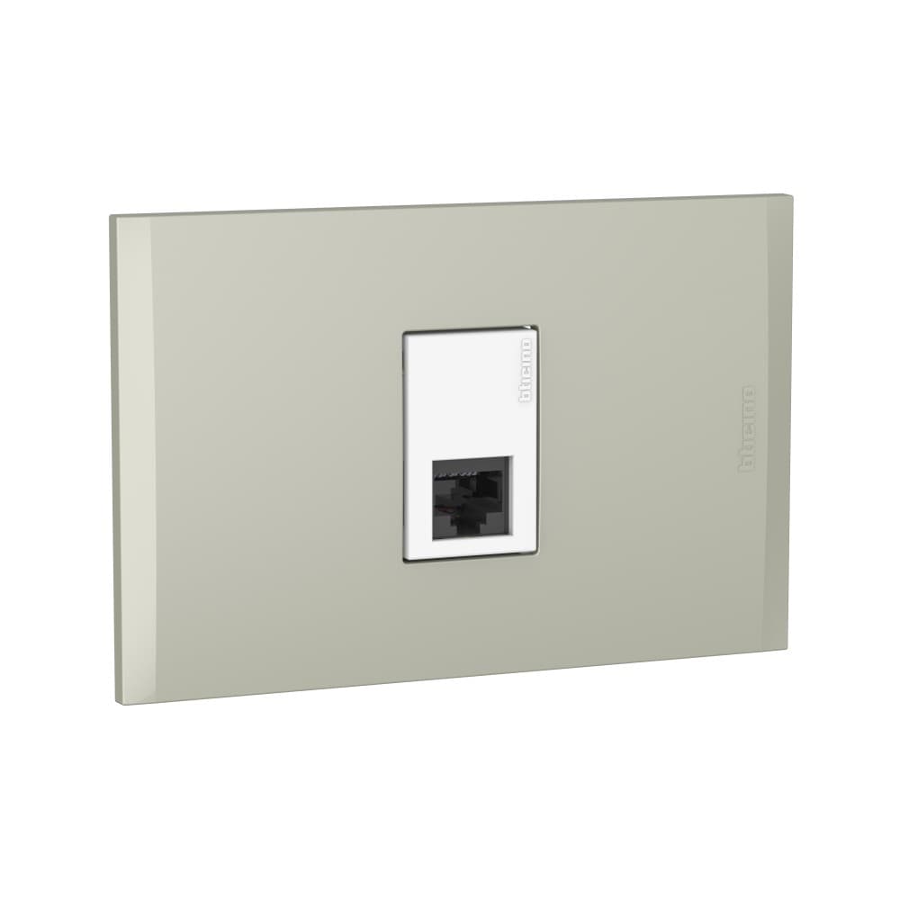 TOMA RJ45 CAT6 1 MOD BLANCO C/PLACA TERRA MODUS4 AH2079EBTI