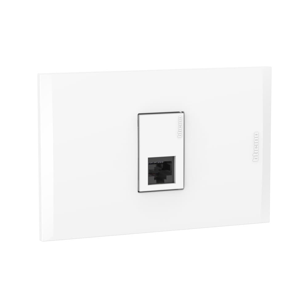 TOMA RJ45 CAT6 1 MOD BLANCO C/PLACA BLANCA MODUS4 AH2079EB