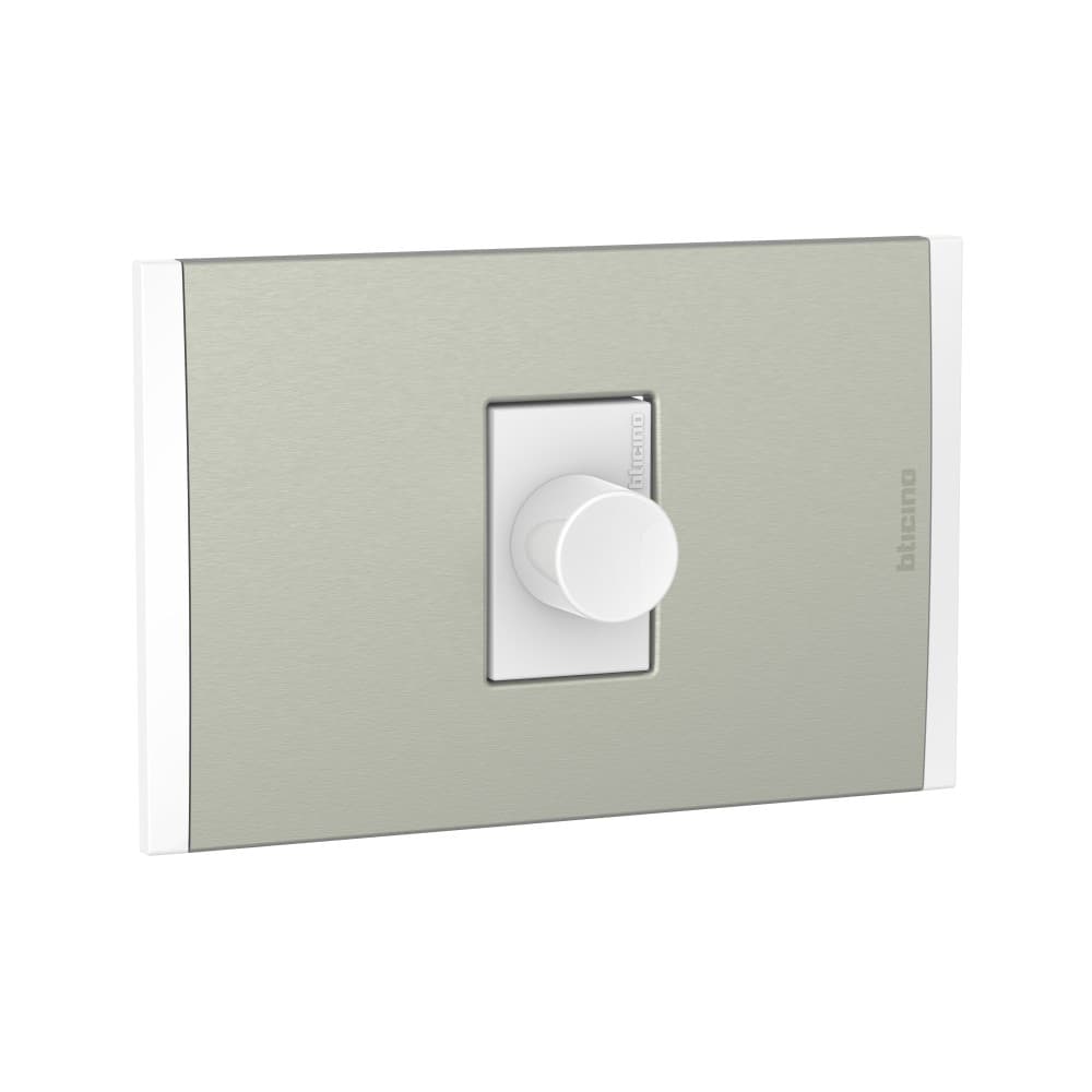 DIMMER UNIVERSAL 1 MOD BLANCO 230V C/PLACA ALUM CHAMPAGNE AH2156EBMC