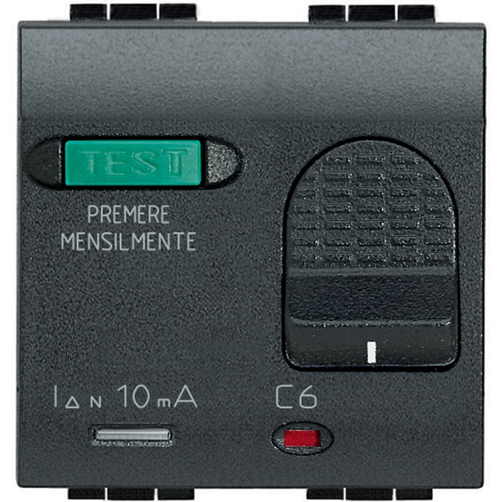 INT. TERMOMAGNETICO DIFERENCIAL SALVAVITA 10MA 6A/230V 1.5KA 2 MOD L4305/6
