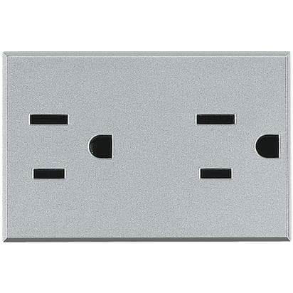 DADO TOMACORRIENTE AMERICANO DOBLE 3 MOD TECH 2P+T 15A 127/250V AXOLUTE HC4188S