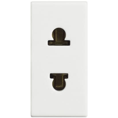 DADO TOMACORRIENTE UNIVERSAL 1 MOD BLANCO 2P 16A 250V AXOLUTE HD4125S