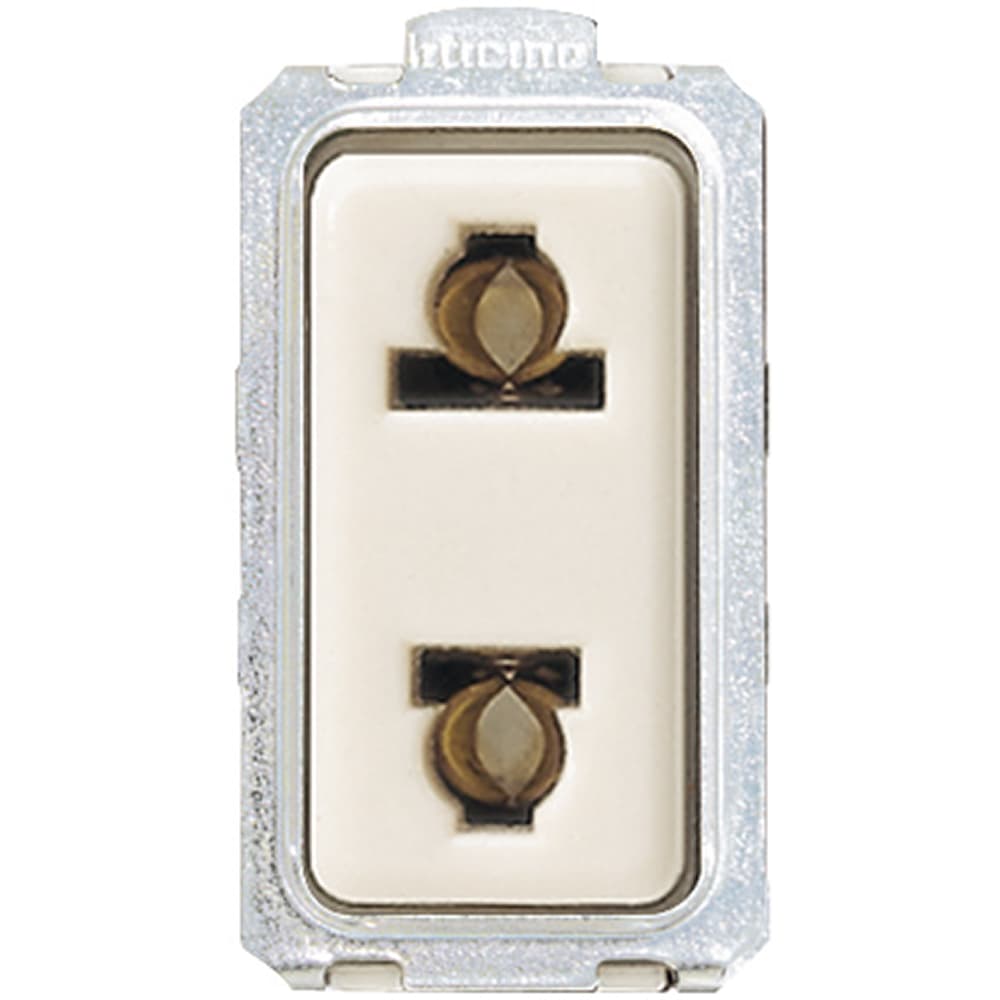 DADO TOMACORRIENTE UNIVERSAL 1 MOD MARFIL 2P 16A 250V MAGIC 5025