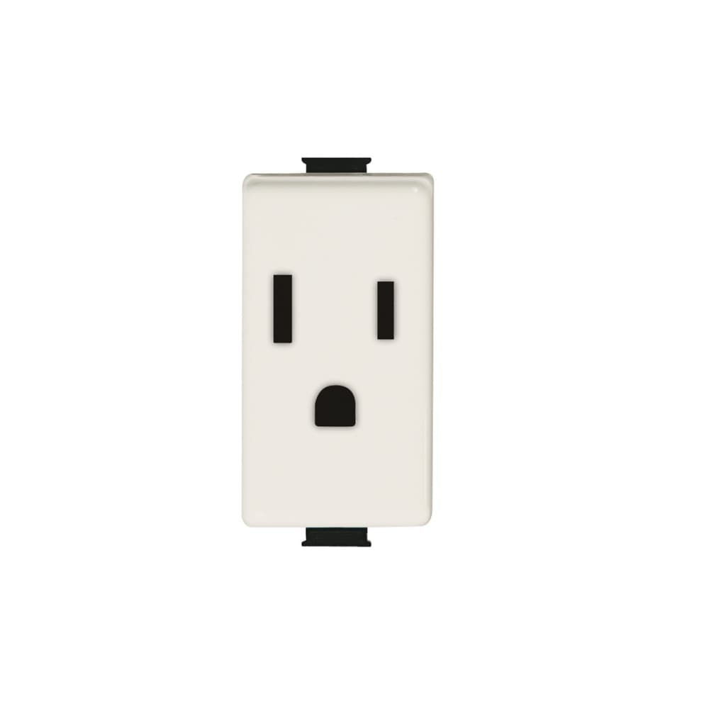DADO TOMACORRIENTE AMERICANO 1 MOD MARFIL 2P+T 15A 250V MATIX AM5028TSM