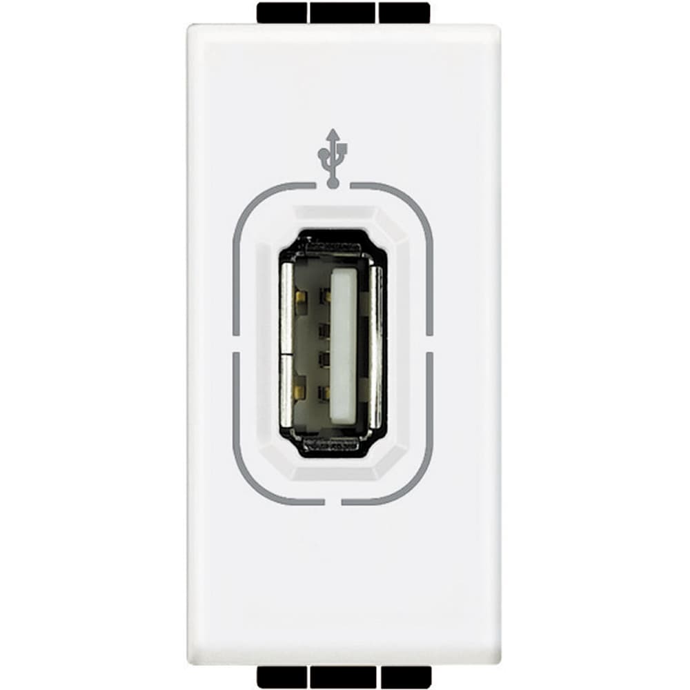 DADO TOMA CARGADOR USB BLANCO 1 MOD LIVINGLIGHT N4285