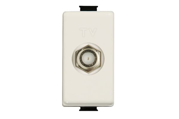 DADO TOMA COAXIAL TV TIPO F 1 MOD MARFIL MATIX A5152C