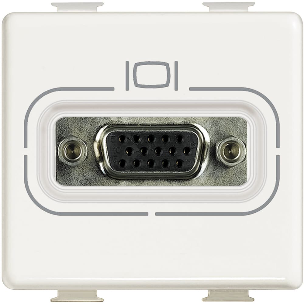 DADO TOMA VIDEO HD15 (VGA) 2 MOD BLANCO MATIX AM4282
