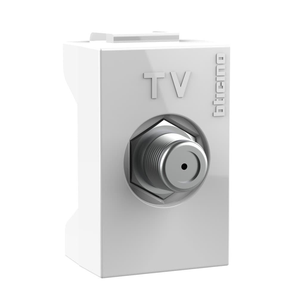 DADO TOMA COAXIAL TV TIPO F 1 MOD BLANCO MODUS4 AH2152EB