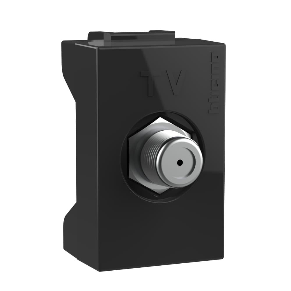 DADO TOMA COAXIAL TV TIPO F 1 MOD NEGRO MODUS4 AH2152EA