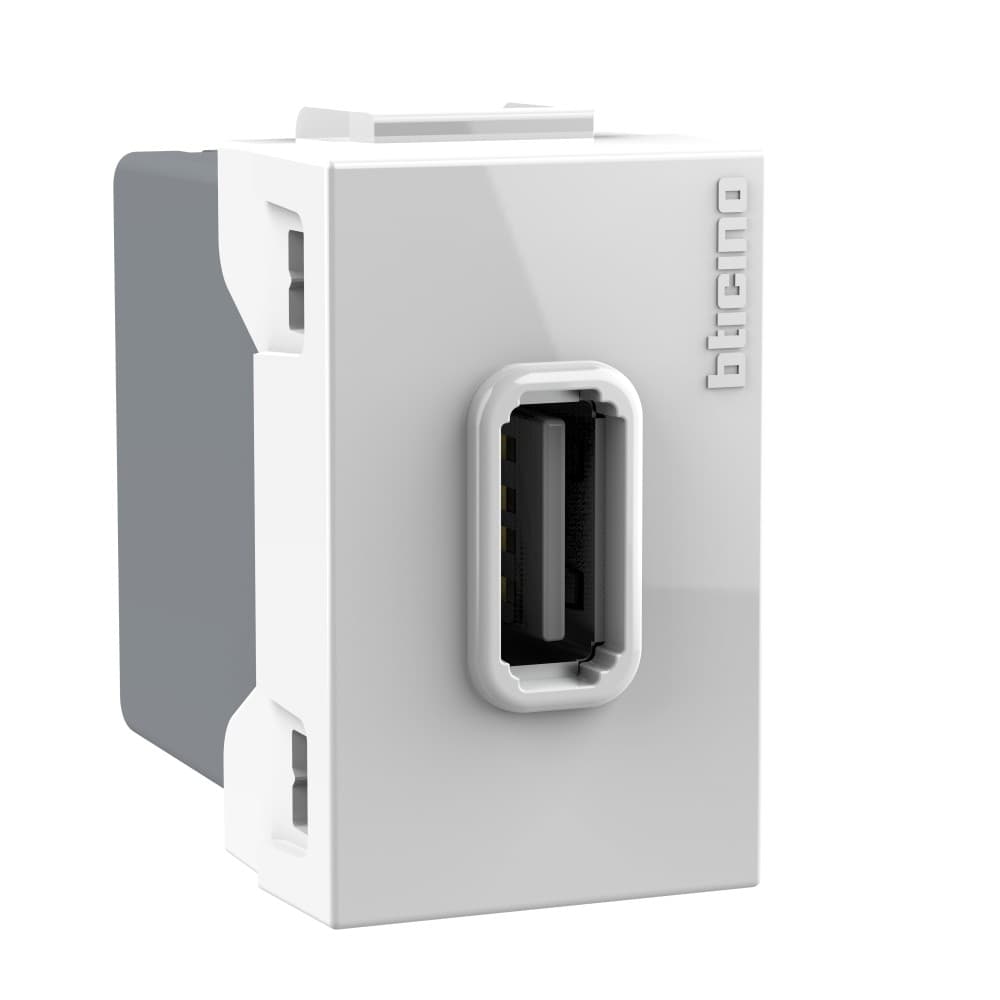 DADO TOMA CARGADOR USB TIPO A BLANCO 1 MOD MODUS4 AH2190E1B