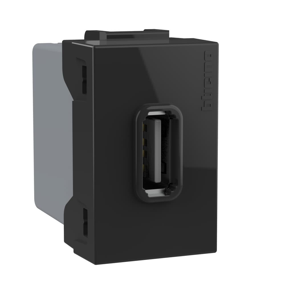 DADO TOMA CARGADOR USB TIPO A NEGRO 1 MOD MODUS4 AH2190E1A