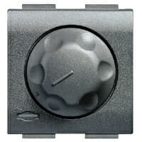 DADO DIMMER PERILLA 500-1000W 230V 2 MOD ANTRACITA LIVINGLIGHT L4583